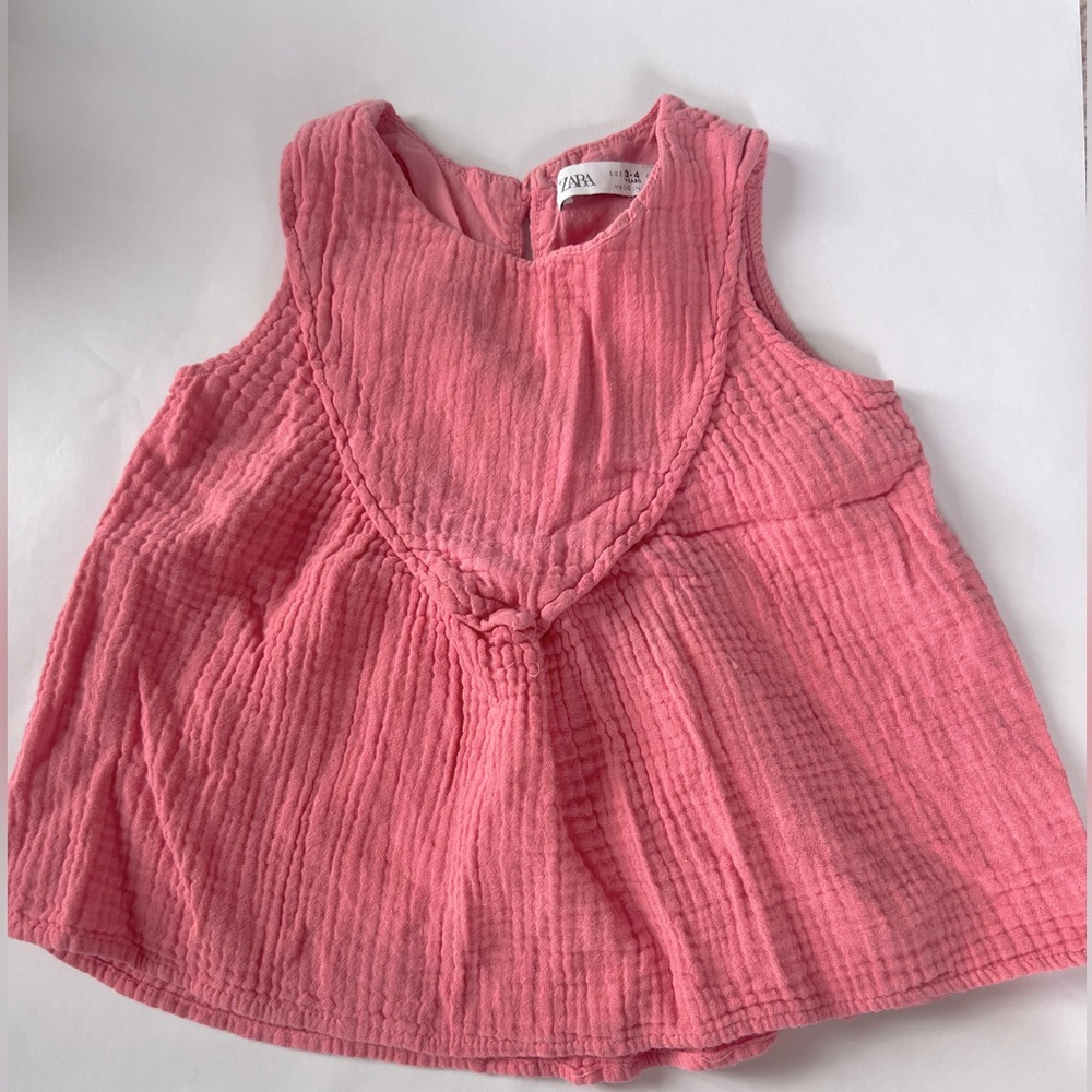 ZARA GUC muslin trapeze tank top size 3-4